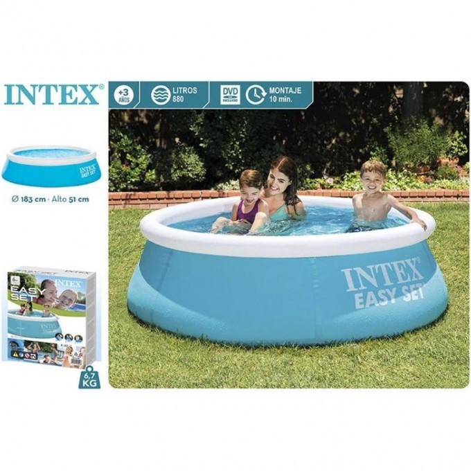 Бассейн intex 28101. Intex easy set 183x51. 28101 интекс. intex 51x183. бассейн 28101.