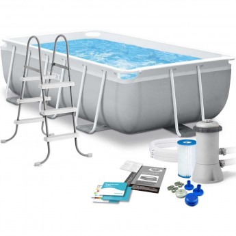 Каркасный бассейн INTEX PRISM FRAME RECTANGULAR POOL 26784 300х175х80см , фильтр-насос, лестница Каркасный бассейн INTEX PRISM FRAME RECTANGULAR POOL 26784 300х175х80см , фильтр-насос, лестница