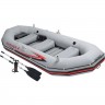 Лодка INTEX MARINER 4 , 4-местная, 328 х 145 х 48 см, алюминиевые весла, ручной насос, до 400 кг 68376